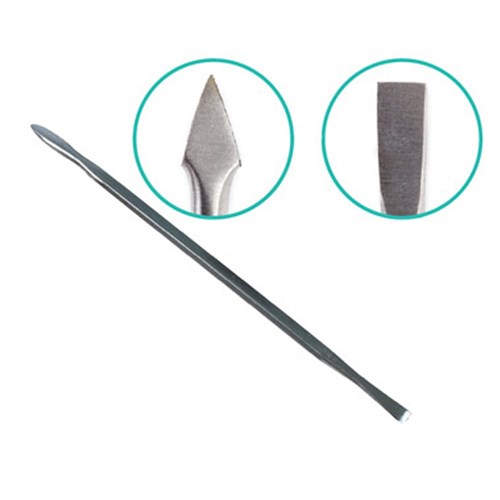 Cuticle Pusher Metal Spade Tipped - Plated Steel